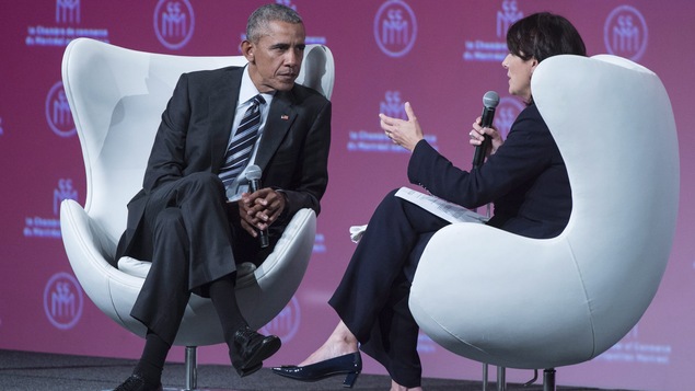 Barack Obama et Sophie Brochu