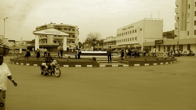 À un rond point animé de Bangui