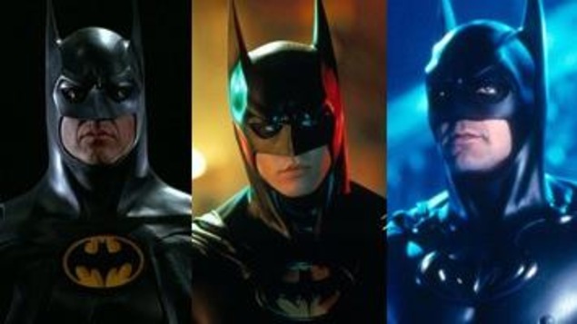 Montage d'images de trois Batman.