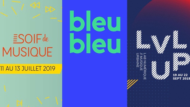 Logos et visuels des trois festivals,