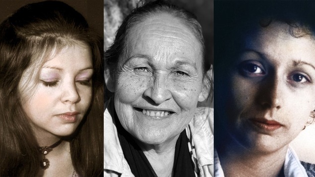 Portraits de Huguette Gaulin, Joséphine Bacon, Marie Uguay.
