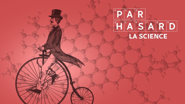 Dessin d'un homme en queue-de-pie et haut-de-forme sur une bicyclette grand-bi, avec une roue avant d'un grand diamètre et une roue arrière beaucoup plus petite.