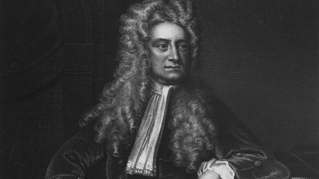 Un portrait du mathématicien et physicien Isaac Newton (1642-1727)