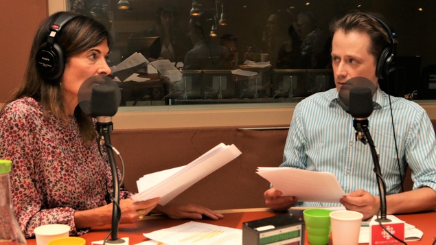 Anne-Marie Cadieux et Olivier Morin se donnent la réplique.