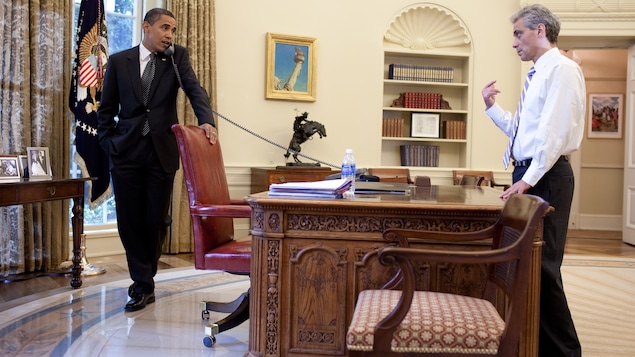 Le président Barack Obama en compagnie de son premier secrétaire général, Rahm Emanuel, en juin 2009, à la Maison-Blanche.