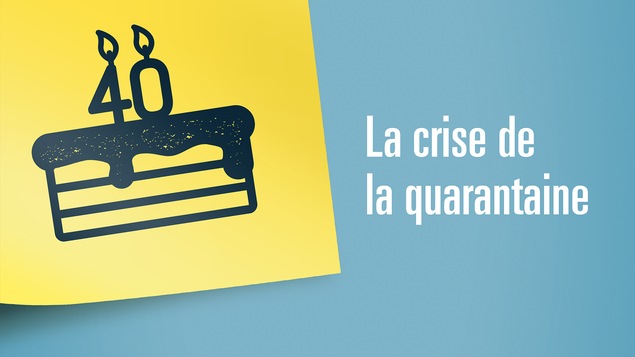 Illustration d'un gâteau de fête avec des chandelles 40 ans.