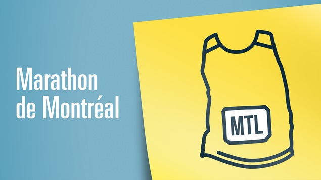 Illustration d'un dossard du Marathon de Montréal