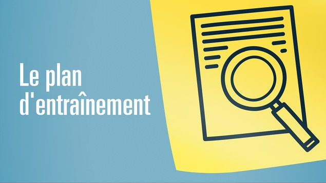 Illustration représentant un plan d'entraînement