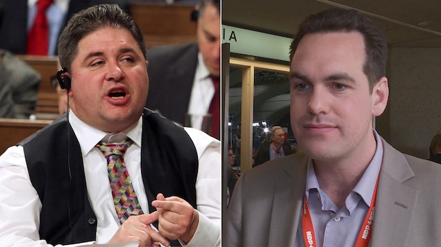 Le député libéral Kent Hehr et le député néo-démocrate Erin Weir