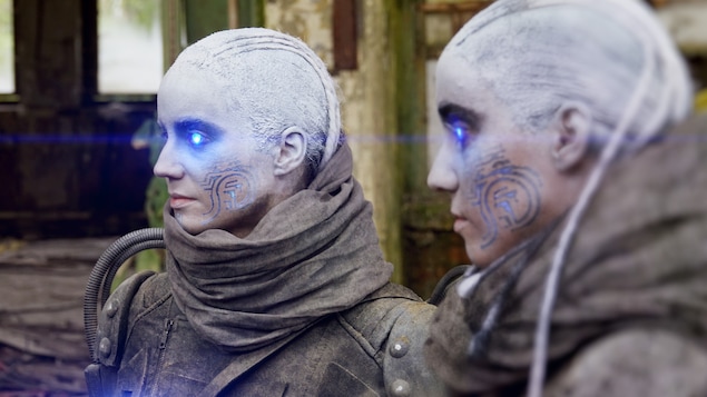 Photo de tournage de la série <i>Trinity</i>
