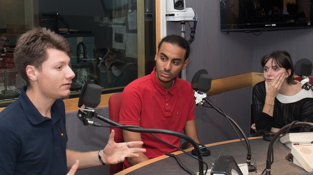 Guillaume Bédard, Mounir Yousfi et Juliette Lehoux.
