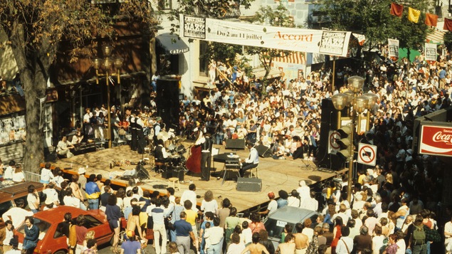 Le Festival de jazz sur la rue Saint-Denis en 1982