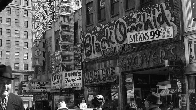 La rue Sainte-Catherine, à Montréal, en 1964