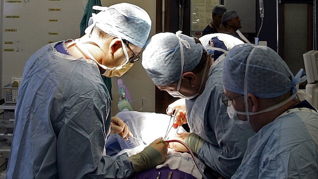 Opération de transplantation d'organe à Birmingham, en Angleterre, le 9 juin 2006