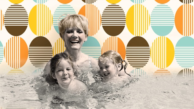Petula Clark et ses enfants en 1966