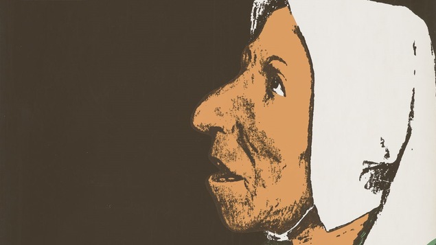 Affiche du Théâtre du Rideau Vert pour la présentation de la pièce La Sagouine, en 1973.