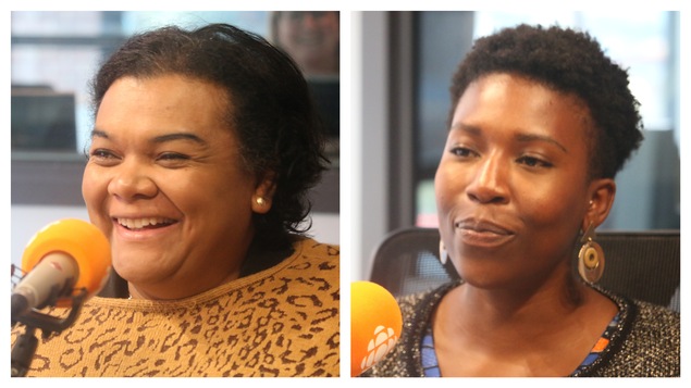 Lysiane Randria et Adelia Happi en studio.