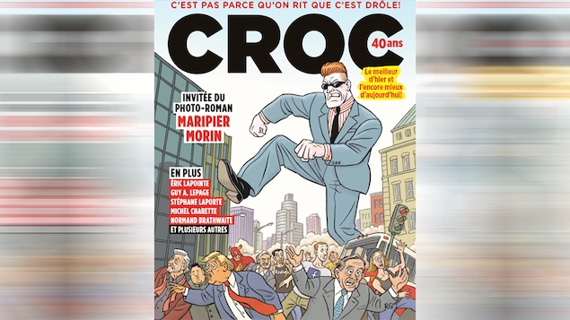 La page couverture du numéro spécial 40e anniversaire du magazine <i>Croc</i>.