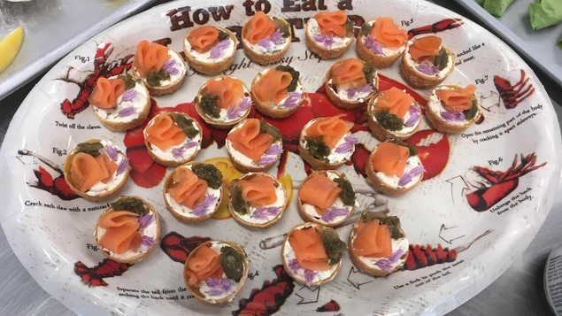 Hors-d'oeuvre au saumon fumée