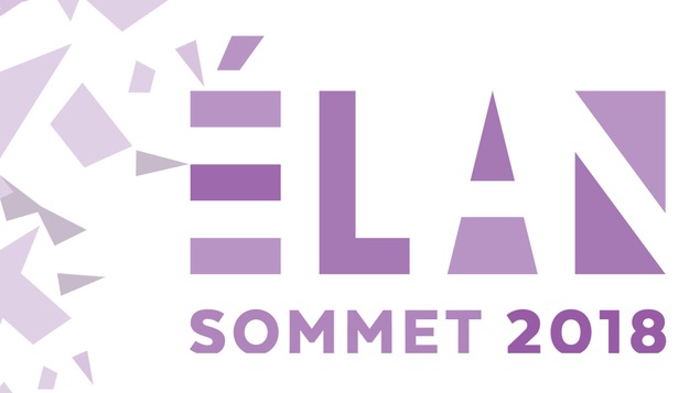 Logo officiel du sommet Élan de 2018.