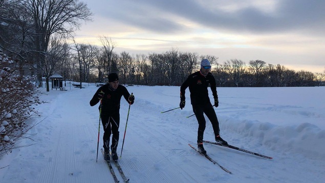 Deux fondeurs au petit matin