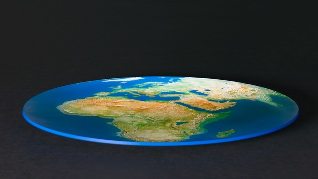 Une vue de la Terre aplatie