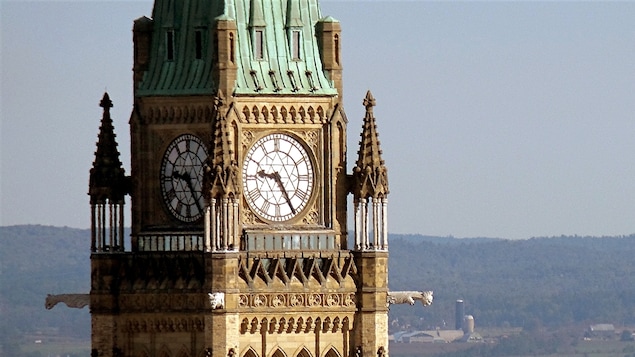 La tour de la Paix du parlement du Canada, à Ottawa