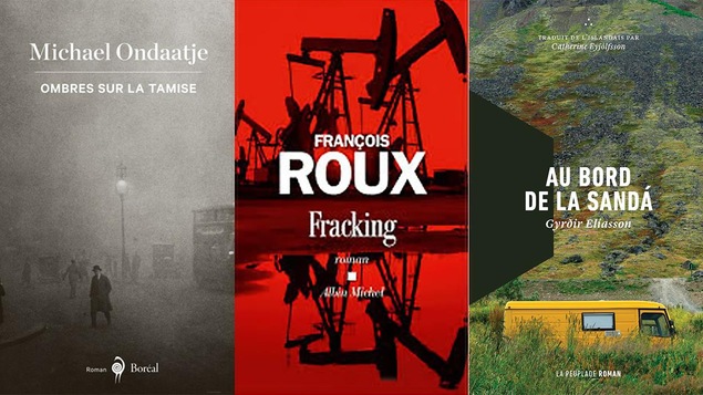Trois couvertures de livre.