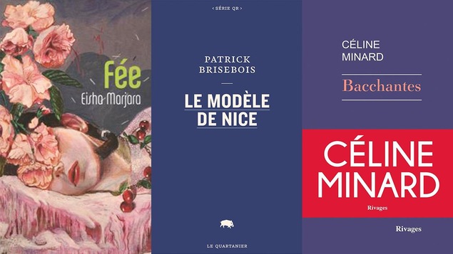 Trois couvertures de livres.