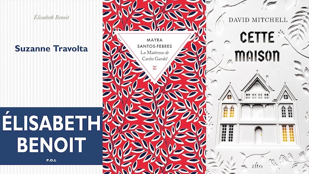 Trois couvertures de livre.