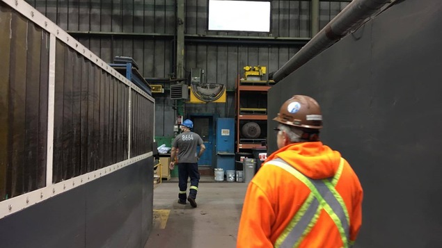Visite de l'usine de bouletage d'ArcelorMittal à Port-Cartier