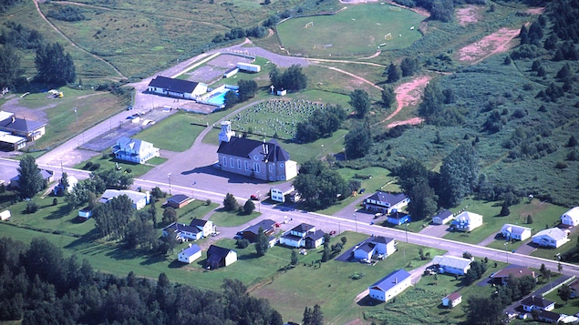 Vue aérienne de la municipalité de Saint-Alphonse