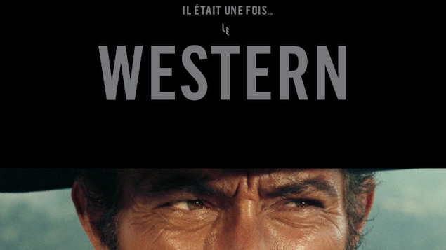 les yeux perçant de john wayne avec un chapeau de cowboy