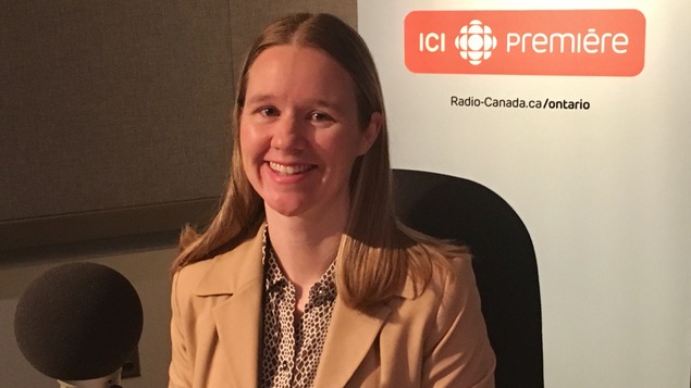 Emily Thorn Corthay, entrepreneure, anciennement directrice de l'équipe d'Optimisation et Gestion d'Énergie chez Hatch, et l'une des 3 finalistes aux prix RelèveTO dans la catégorie jeune professionnel.