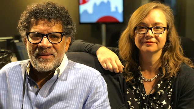 Gabrielle Osson, écrivain et membre du conseil d'administration de l'Association des Auteures et Auteurs de l'Ontario français et Barbara Gilbert, directrice du centres d'arts médiatiques, le Labo.