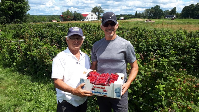 Yves et Marc Vaillancourt de la ferme les 3 pouces verts de Cookshire-Eaton
