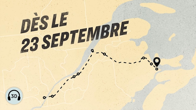 Une carte qui illustre un trajet.