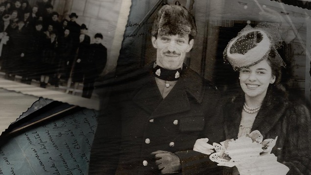 Portrait de Marie-Paule Rochette et d'Hervé lors de leur mariage.