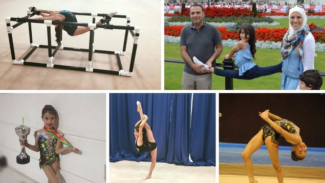 Plusieurs photos de Jana Alemam qui fait de la gymnastique depuis l'âge de 3 ans.