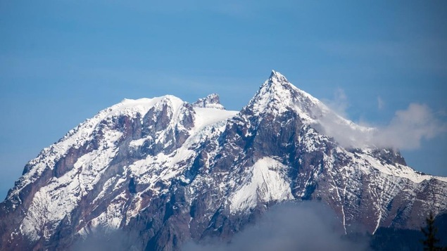 Le mont Garibaldi photographié depuis Squamish, en Colombie-Britannique, en octobre 2023.