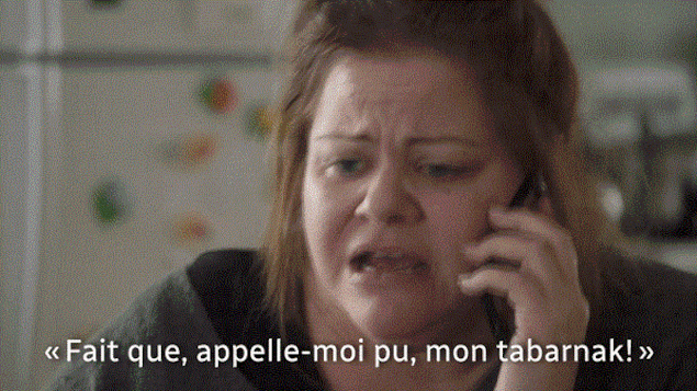 Nancy Riopelle qui engueule Yanick Dubeau. Nancy Riopelle qui engueule Yanick Dubeau.