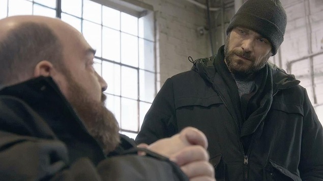 Laurent Cloutier qui interroge Donald Welsh. Laurent Cloutier qui interroge Donald Welsh.