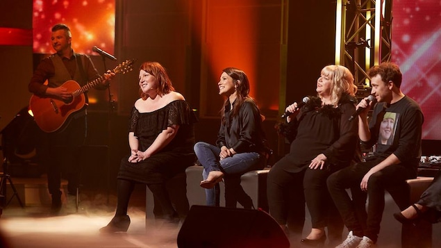 Kathleen Fortin, France Beaudoin, Sonia Vachon et Benoit McGiness. Kathleen Fortin, France Beaudoin, Sonia Vachon et Benoit McGiness.
