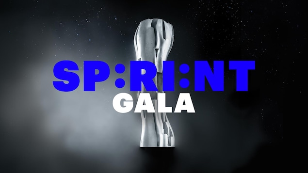 Le trophée des Iris en arrière-plan devant le titre Sprint Gala. Le trophée des Iris en arrière-plan devant le titre Sprint Gala.
