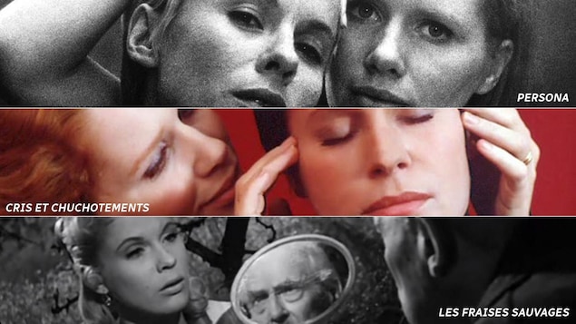 Trois images de films d'Ingmar Bergman horizontales. Trois images de films d'Ingmar Bergman horizontales.