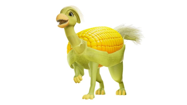 Dinosaure en forme d'épi de maïs