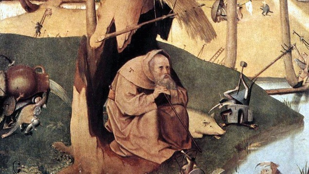 Détail de La tentation de Saint-Antoine, une peinture de Jérôme Bosch