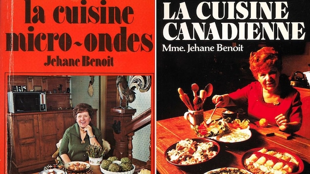 Couvertures de deux livres de la cuisinière Jehane Benoît.