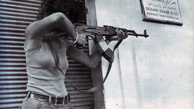 Jocelyne Khoueiry pendant la bataille du centre-ville de Beyrouth, fin 1975-début 1976