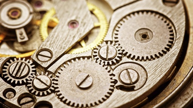 Le mécanisme intérieur d'une montre